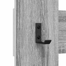 vidaXL Fali Kabáthorog tárolóval Szürke sonoma 65 x 3 x 100 cm Faanyag