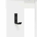 vidaXL Fali Kabáthorog tárolóval Fehér 100 x 10 x 100 cm Faanyag