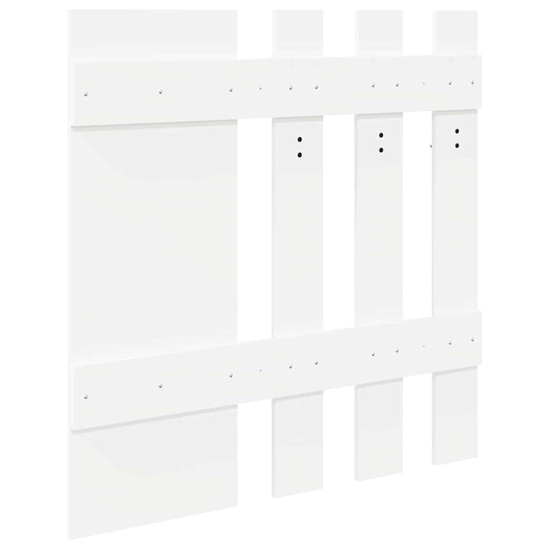 vidaXL Fali Kabáthorog tárolóval Fehér 100 x 10 x 100 cm Faanyag