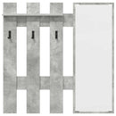 vidaXL Fali Kabáthorog Falra szerelhető Beton Szürke 100 x 10 x 100 cm