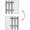 vidaXL Fali Kabáthorog Szürke sonoma 100 x 10 x 100 cm Faanyag