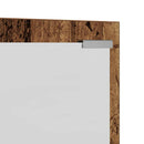 vidaXL Fali Kabáthorog tárolóval Régi fa 100 x 10 x 100 cm Faanyag
