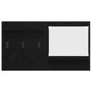 vidaXL Fali Kabáthorog polcokkal Musta tammi 90 x 10 x 50 cm Faanyag