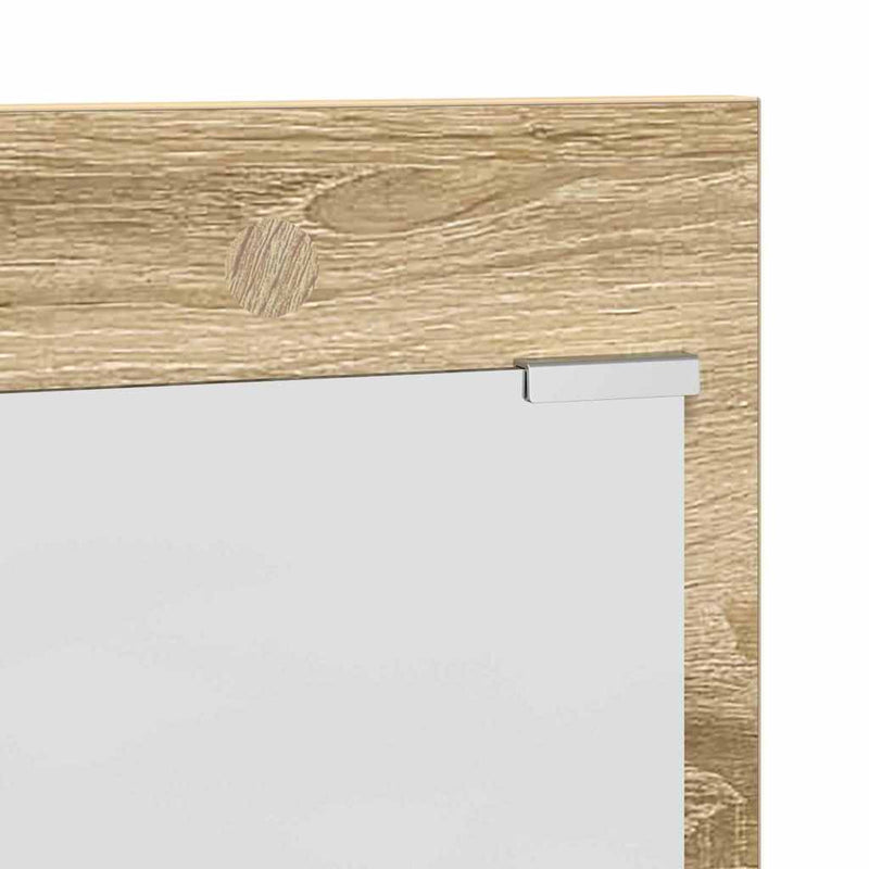 vidaXL Fali Kabáthorog polcokkal sonoma tölgy 90 x 10 x 50 cm Faanyag