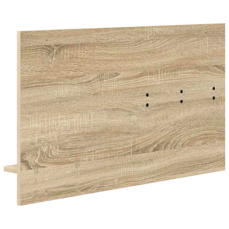 vidaXL Fali Kabáthorog polcokkal sonoma tölgy 90 x 10 x 50 cm Faanyag