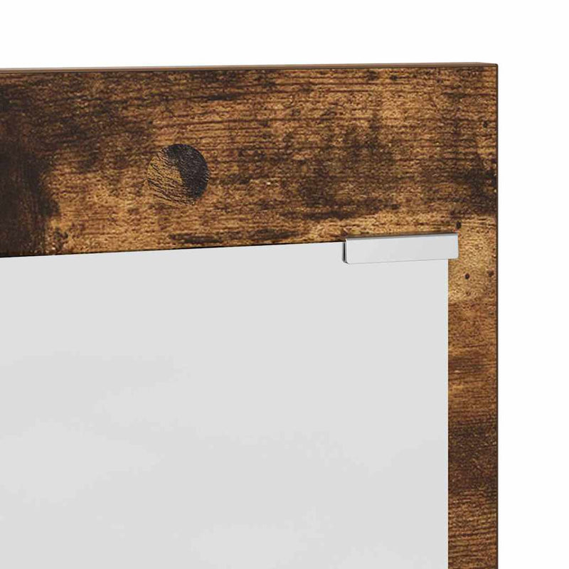 vidaXL Fali Kabáthorog polcokkal Füstölt tölgy 90 x 10 x 50 cm Faanyag