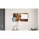 vidaXL Fali Kabáthorog polcokkal Füstölt tölgy 90 x 10 x 50 cm Faanyag