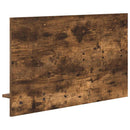 vidaXL Fali Kabáthorog polcokkal Füstölt tölgy 90 x 10 x 50 cm Faanyag