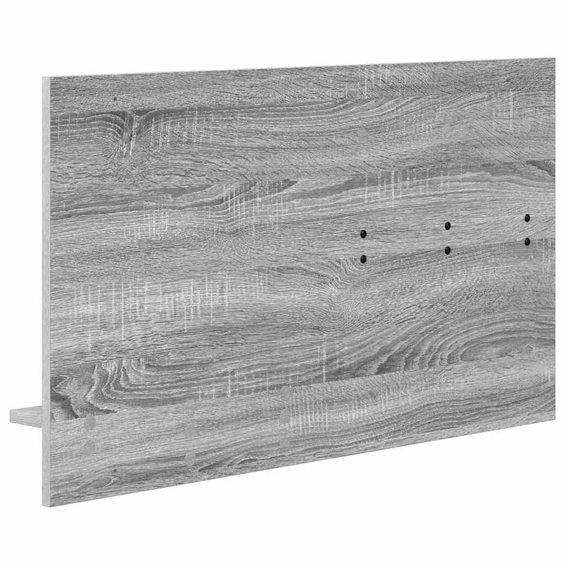 vidaXL Fali Kabáthorog polcokkal Szürke sonoma 90 x 10 x 50 cm Faanyag