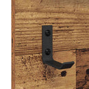 vidaXL Fali Kabáthorog polcokkal Régi fa 90 x 10 x 50 cm Faanyag