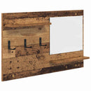 vidaXL Fali Kabáthorog polcokkal Öreg fa 90 x 10 x 50 cm Faanyag