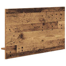 vidaXL Fali Kabáthorog polcokkal Öreg fa 90 x 10 x 50 cm Faanyag