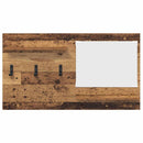 vidaXL Fali Kabáthorog polcokkal Régi fa 90 x 10 x 50 cm Faanyag