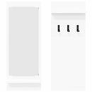 vidaXL Fali Kabáthorog polcokkal Fehér 70 x 10 x 90 cm Faanyag