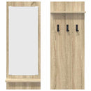 vidaXL Fali Kabáthorog polcokkal Sonoma tölgy 70 x 10 x 90 cm Faanyag