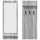 vidaXL Fali Kabáthorog polcokkal Szürke sonoma 70 x 10 x 90 cm Faanyag