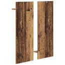 vidaXL Fali Kabáthorog polcokkal Öreg fa 70 x 10 x 90 cm Faanyag