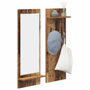 vidaXL Fali Kabáthorog polcokkal Öreg fa 70 x 10 x 90 cm Faanyag