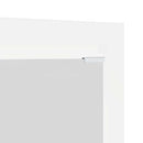 vidaXL Fali Kabáthorog Falra szerelhető Fehér 96 x 1.5 x 90 cm Faanyag