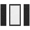 vidaXL Fali Kabáthorog tárolóval Musta tammi 96 x 1.5 x 90 cm Faanyag