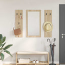 vidaXL Fali Kabáthorog tárolóval sonoma tölgy 96 x 1.5 x 90 cm Faanyag