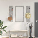 vidaXL Fali Kabáthorog tárolóval Beton szürke 96 x 1.5 x 90 cm Faanyag