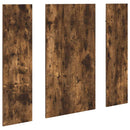 vidaXL Fali Kabáthorog tükörrel Füstölt tölgy 96 x 1.5 x 90 cm Faanyag