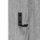 vidaXL Fali Kabáthorog tükörrel Szürke sonoma 96 x 1.5 x 90 cm Faanyag