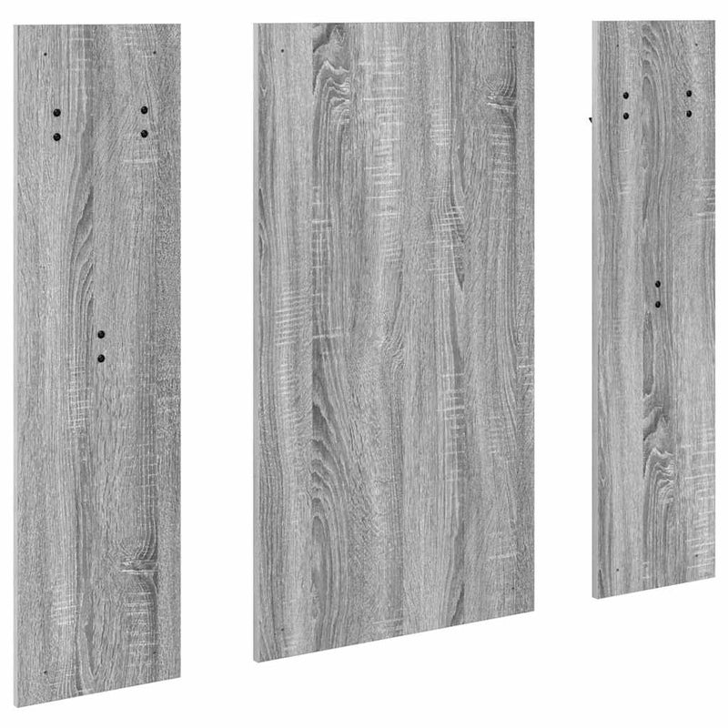 vidaXL Fali Kabáthorog tükörrel Szürke sonoma 96 x 1.5 x 90 cm Faanyag