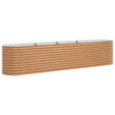 vidaXL Kerti magaságyás Barna 400 x 80 x 81 cm Acél