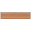 vidaXL Emelt Ágy Barna 400 x 80 x 81 cm Acél
