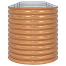 vidaXL Kerti magaságyás Barna 400 x 80 x 81 cm Acél