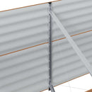 vidaXL Kerti magaságyás Barna 320 x 80 x 81 cm Acél