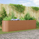 vidaXL Emelt Ágy Barna 320 x 80 x 81 cm Acél