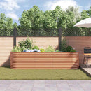 vidaXL Emelt Ágy Barna 320 x 80 x 81 cm Acél