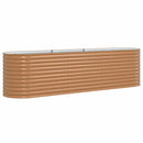 vidaXL Emelt Ágy Barna 320 x 80 x 81 cm Acél