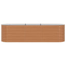 vidaXL Emelt Ágy Barna 320 x 80 x 81 cm Acél