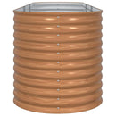 vidaXL Kerti magaságyás Barna 320 x 80 x 81 cm Acél