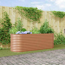 vidaXL Emelt Ágy Barna 240 x 80 x 81 cm Acél