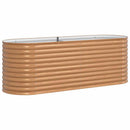 vidaXL Emelt Ágy Barna 240 x 80 x 81 cm Acél