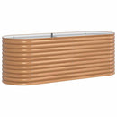 vidaXL Kerti magaságyás Barna 240 x 80 x 81 cm Acél