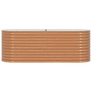 vidaXL Emelt Ágy Barna 240 x 80 x 81 cm Acél