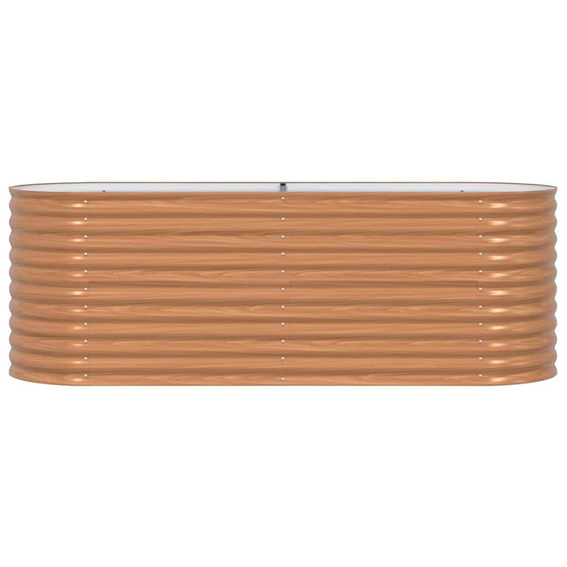 vidaXL Kerti magaságyás Barna 240 x 80 x 81 cm Acél