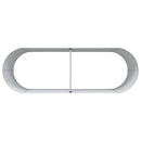 vidaXL Emelt Ágy Barna 240 x 80 x 81 cm Acél