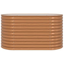 vidaXL Kerti magaságyás Barna 160 x 80 x 81 cm Acél