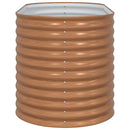 vidaXL Kerti magaságyás Barna 160 x 80 x 81 cm Acél