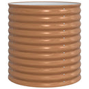 vidaXL Emelt Ágy Barna 80 x 80 x 81 cm Acél