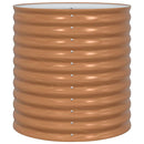 vidaXL Kerti magaságyás Barna 80 x 80 x 81 cm Acél