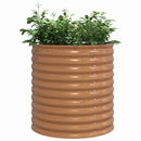 vidaXL Kerti magaságyás Barna 80 x 80 x 81 cm Acél