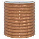 vidaXL Kerti magaságyás Barna 80 x 80 x 81 cm Acél